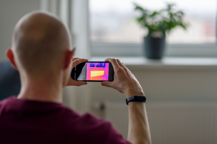 Retraçage réseau de chauffage par caméra thermique dans le Gard