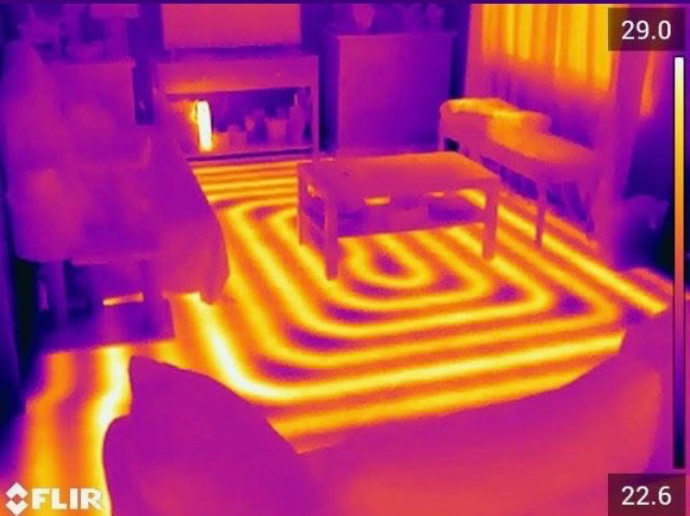 Détection de fuite sur plancher chauffant dans le Gard